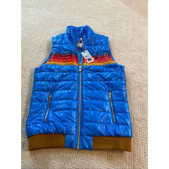 NWT WOMEN'S 5 STRIPE VEST in SNORKEL BLUE Size Large - Picture 4 of 13